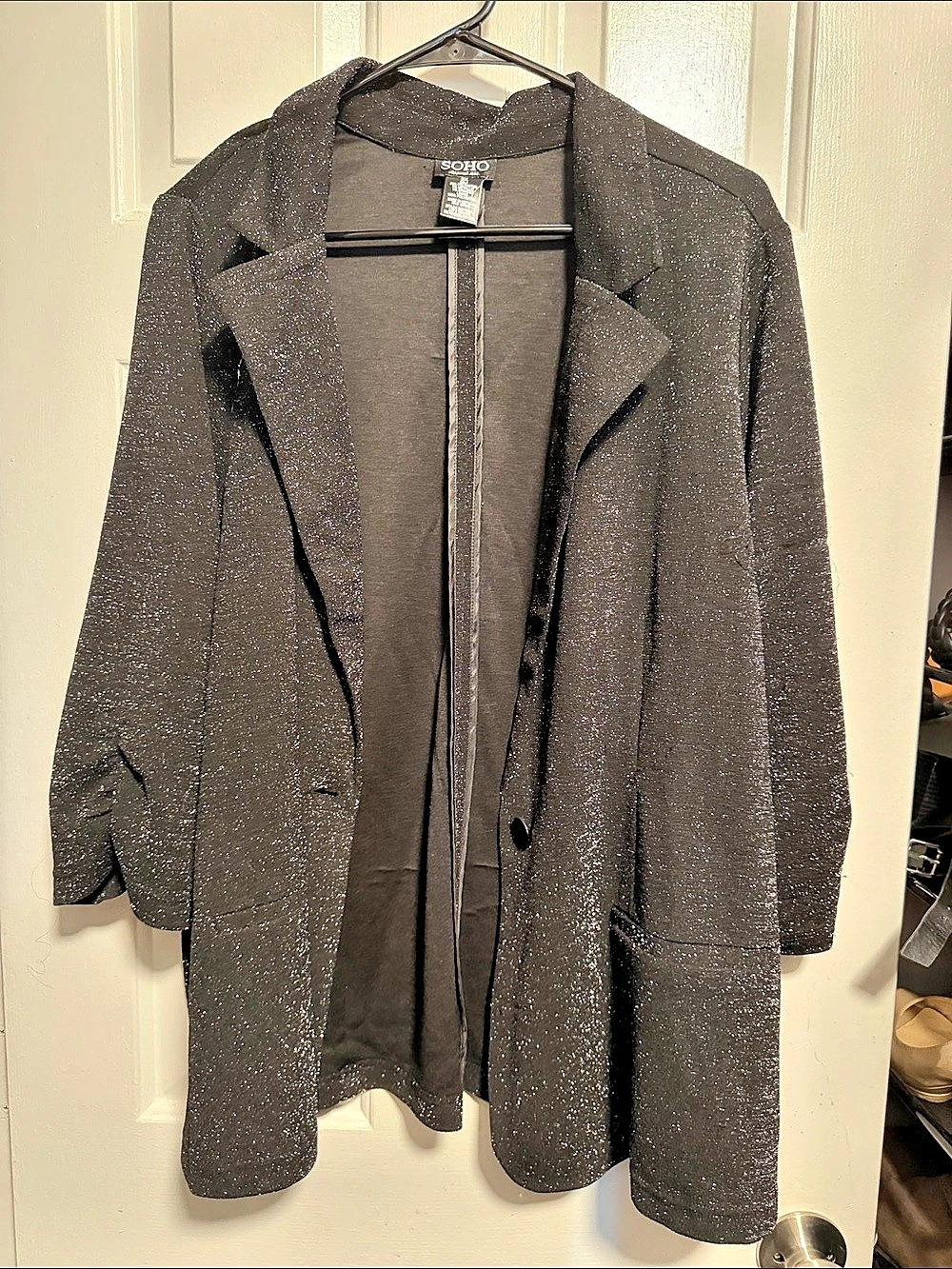 SOHO Sparkle Open Front Blazer Size 2X NWT